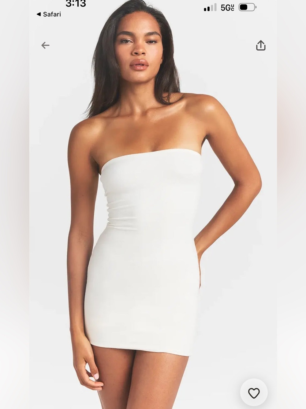 SKIMS NWT Cotton Jersey Mini Tube Dress - Marble